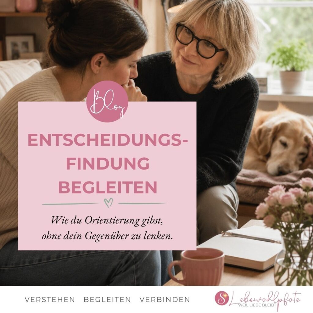 Zwei Frauen im Gespräch zur Entscheidungsfindung